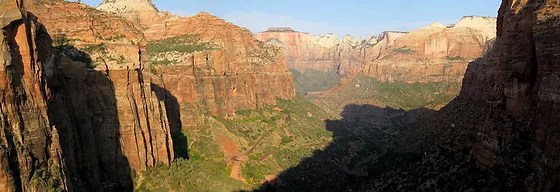 Путешествие над медным каньоном по уникальной канатной дороге. Zion Canyon